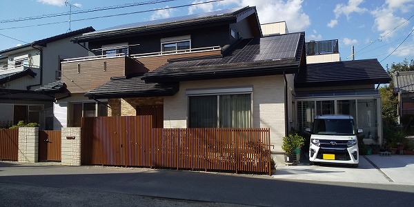 太陽光発電装備の新築住宅&エクステリア